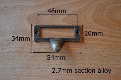 Drawer Label / Pull Handles (pair)